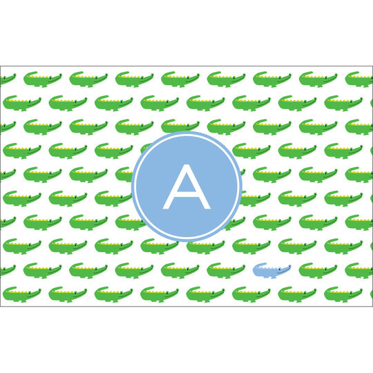 Blue Alligator Repeat Placemats